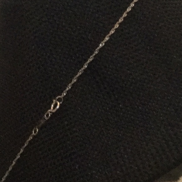 Vtg18”(1980’s)14KSolidWhiteGold Ncklace W/HrtPendt - Picture 3 of 8